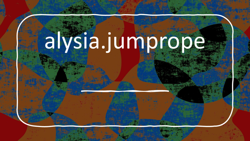 #alysia.jumprope 